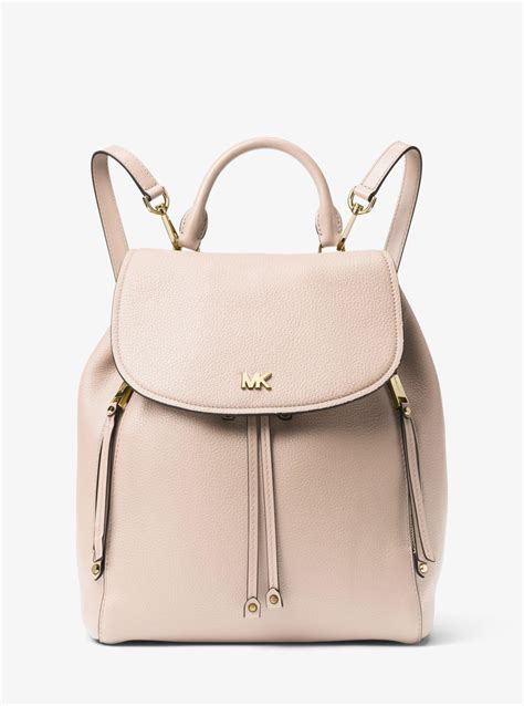 michael michael kors evie medium leather backpack|Evie Medium Leather Backpack .